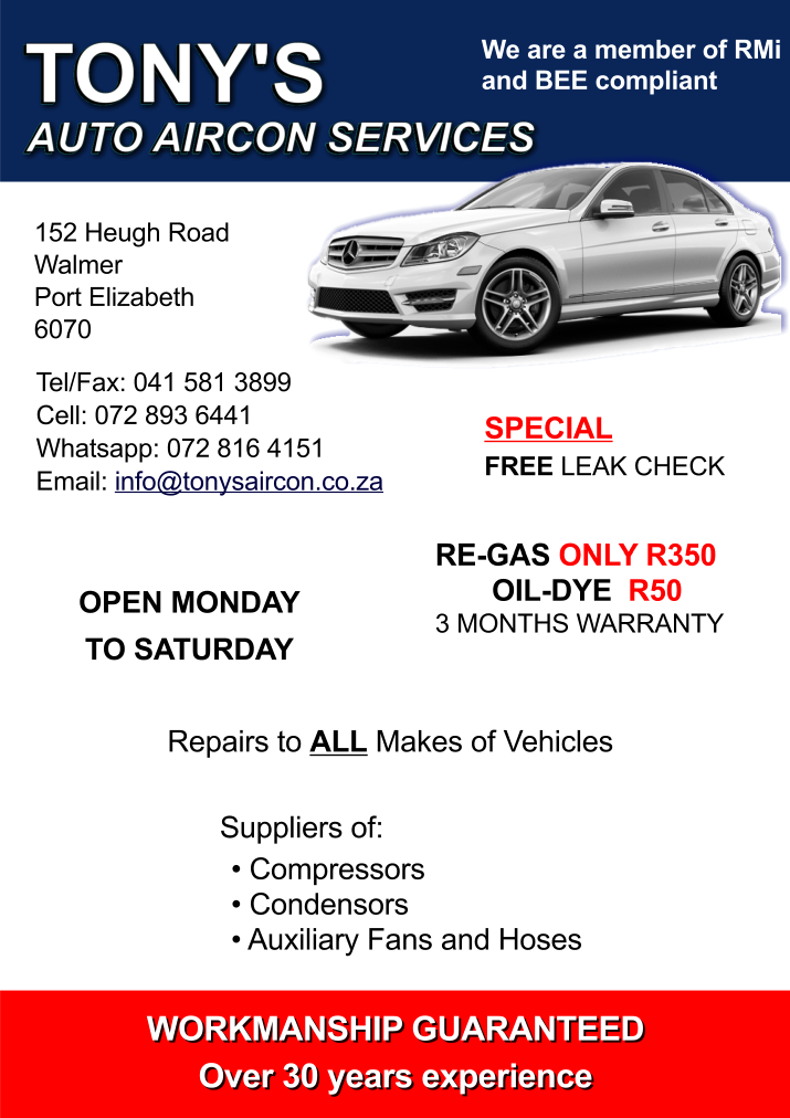  Tony's Auto Aircon Services